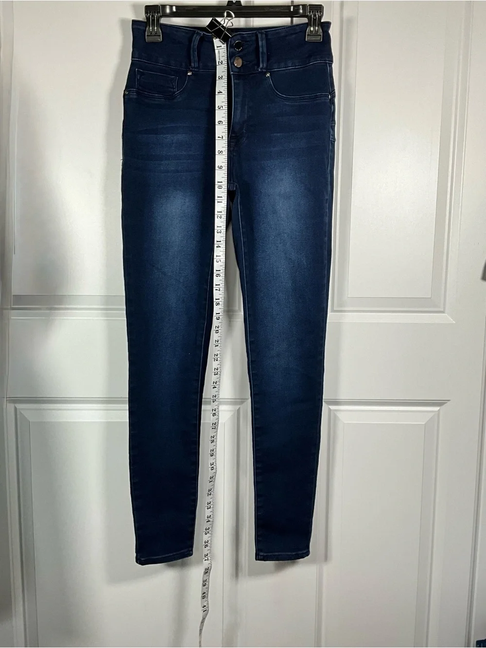 Seven7 Skinny Jeans Size 6 Dark Blue High-Rise Curvy Skinny StretchHigh Rise